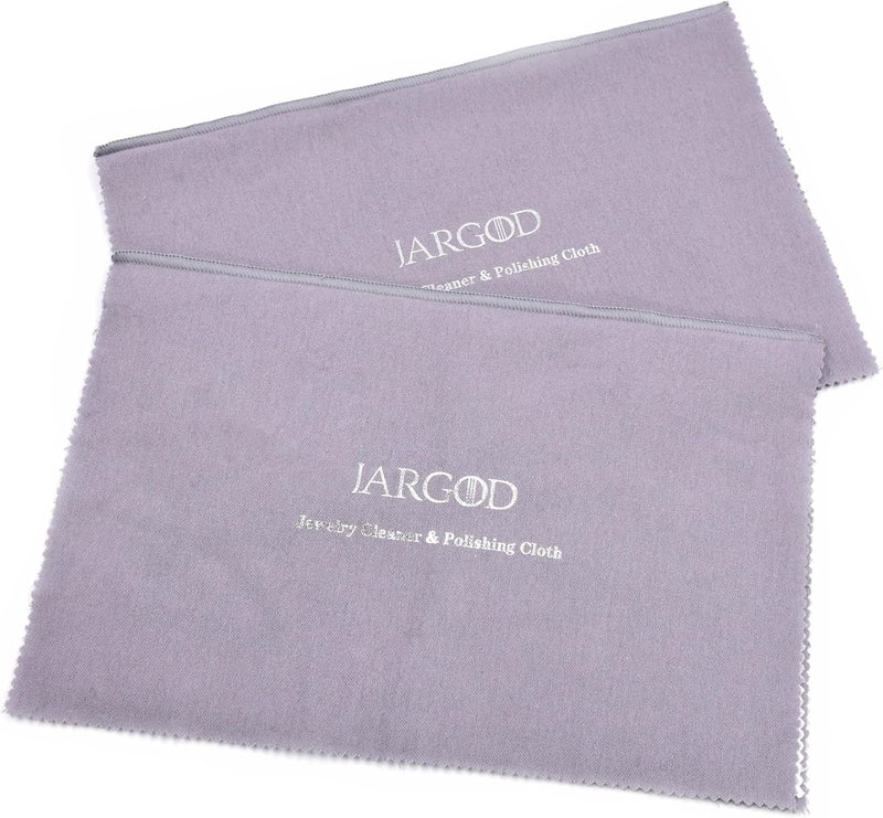 JARGOD Jewelry Polishing Cloth Jewelry Cleaning Cloth Silver Cleaning Cloth Made with Cotton 11" X 14" inches for Cleaning Gold, Silver and Platinum Jewelry. (Pack of 2) - Image 1
